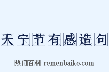 天宁节有感造句是什么意思的图片